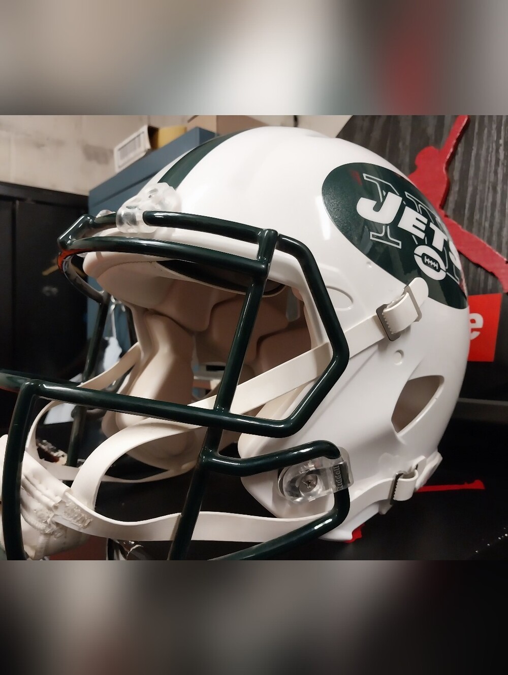 Ny Jets Nfl Game Helmet 2018 Season Sam Darnold Rookie Year? Size Large